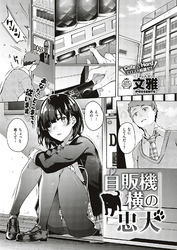 自販機横の忠犬